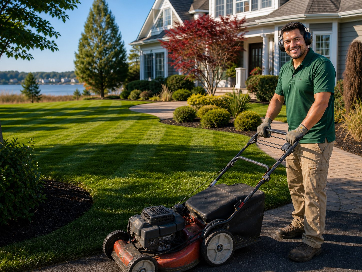Professional grass cutting service
